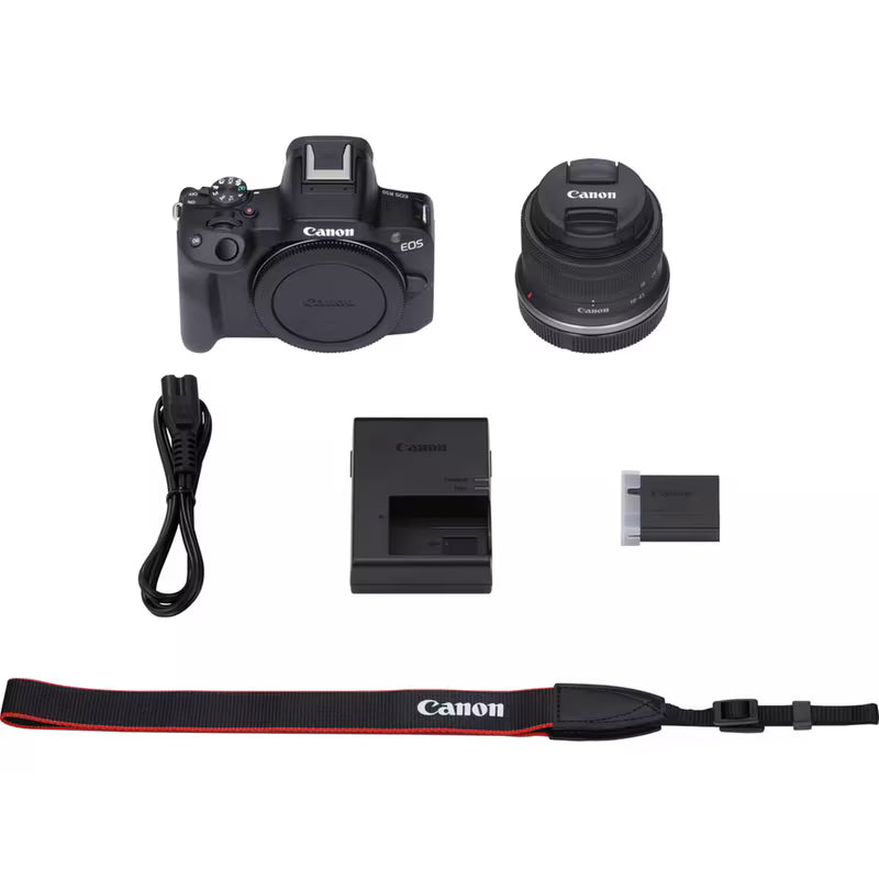 Canon Digital Camera Mirrorless EOS R50 BLK + RFS18-45mm S