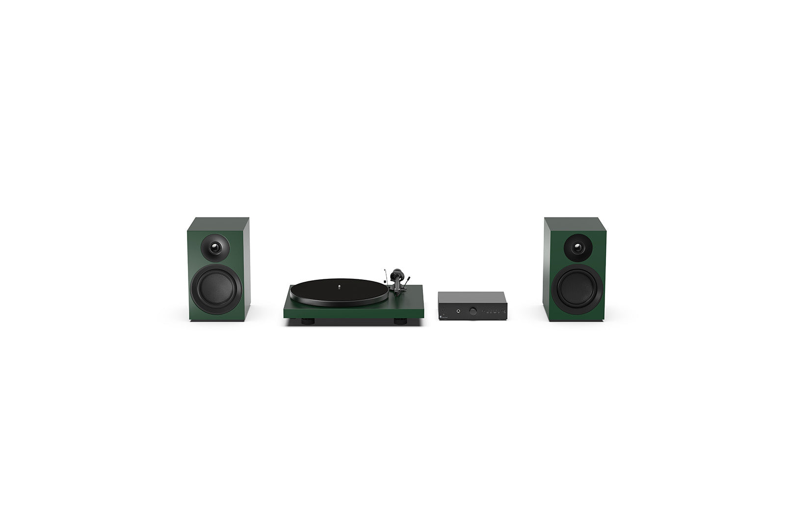 Pro-ject audio Colourful Audio System Bundle E Satin Green