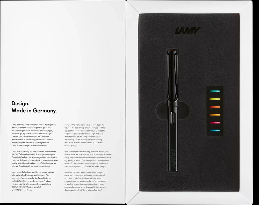 LAMY safari multicolor Set black M nib