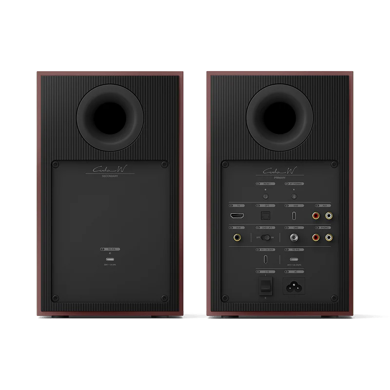 KEF Coda W Wireless Hi-Fi Speaker Burgundy