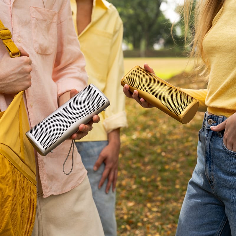 KEF MUO Hi-Fi Bluetooth Speaker Cocoa Brown