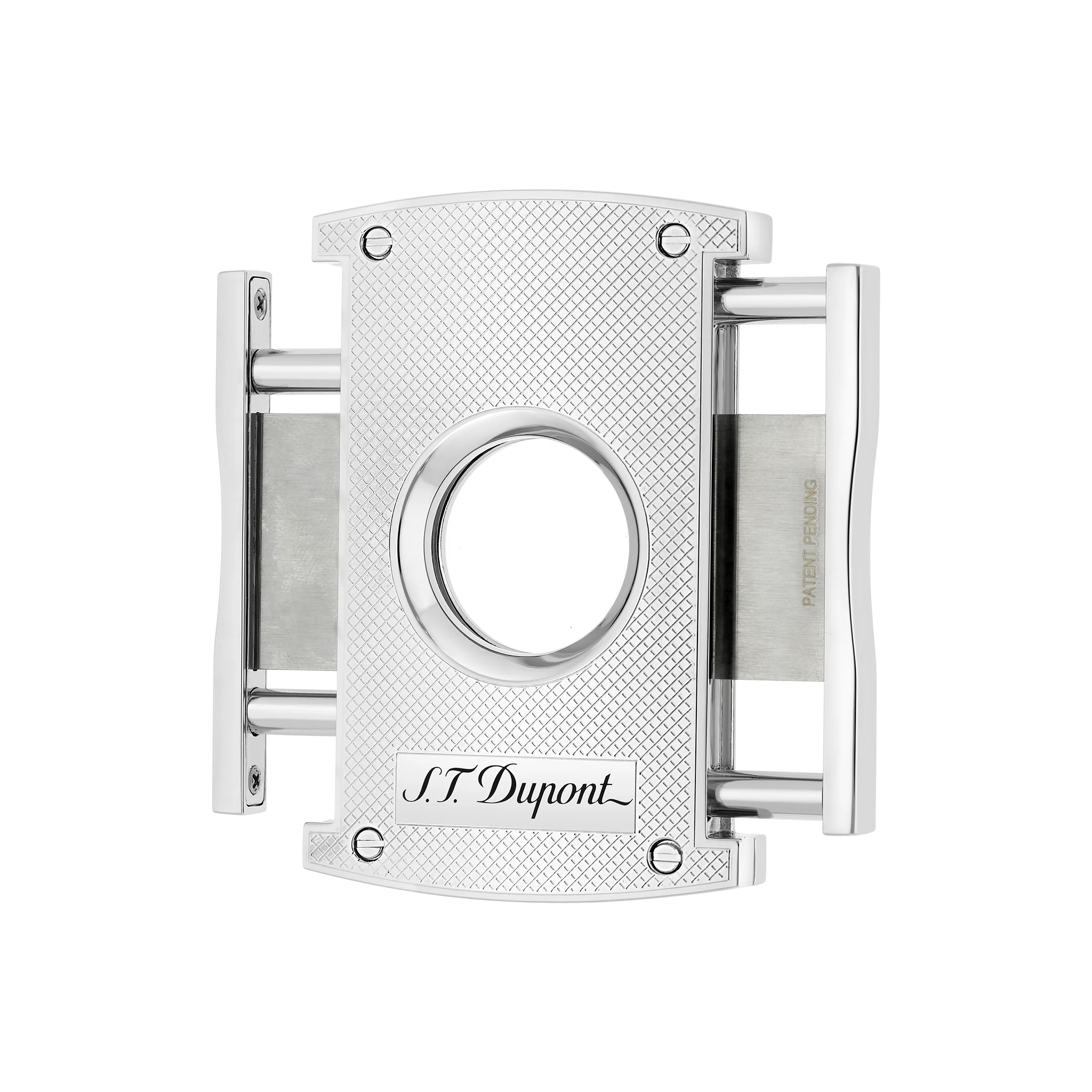 ST Dupont Cigar Cutter - Chrome & Rhombus Pattern