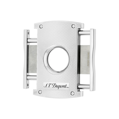 ST Dupont Cigar Cutter - Chrome & Rhombus Pattern