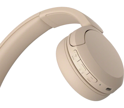 Sony WH-CH520 Wireless Headphones with Microphone | Capuccino
