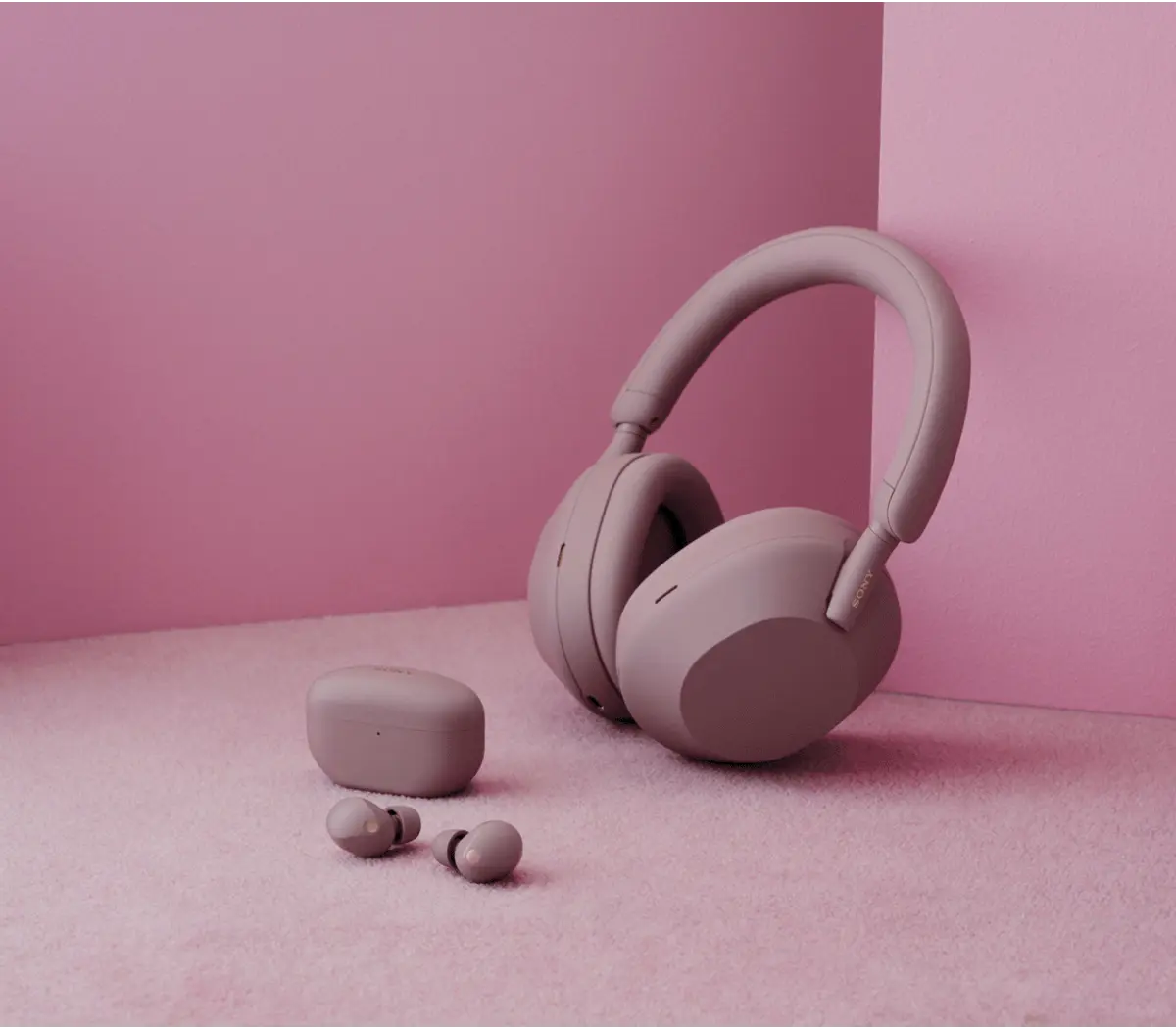 Sony WH-1000XM5 Premium Wireless Noise Canceling Headphones | Smoky Pink