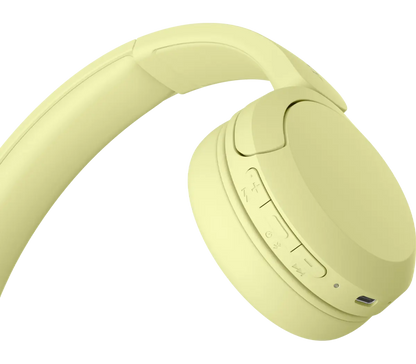 Sony WH-CH520 Wireless Headphones with Microphone | Yellow