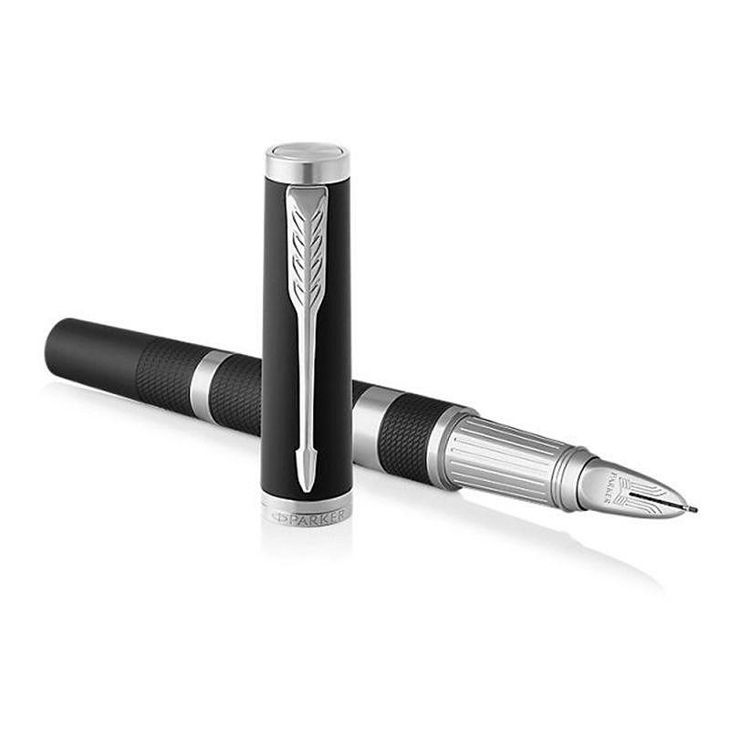 Parker Royal Ingenuity Premium Large Rubber Black Chrome Fountain pen