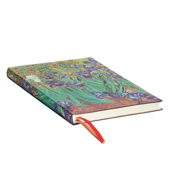 Paperblanks 2025 Van Gogh’s Irises Planner, Softcover Horizontal