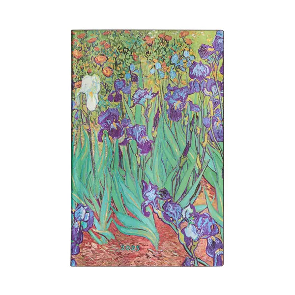 Paperblanks 2025 Van Gogh’s Irises Planner, Softcover Horizontal