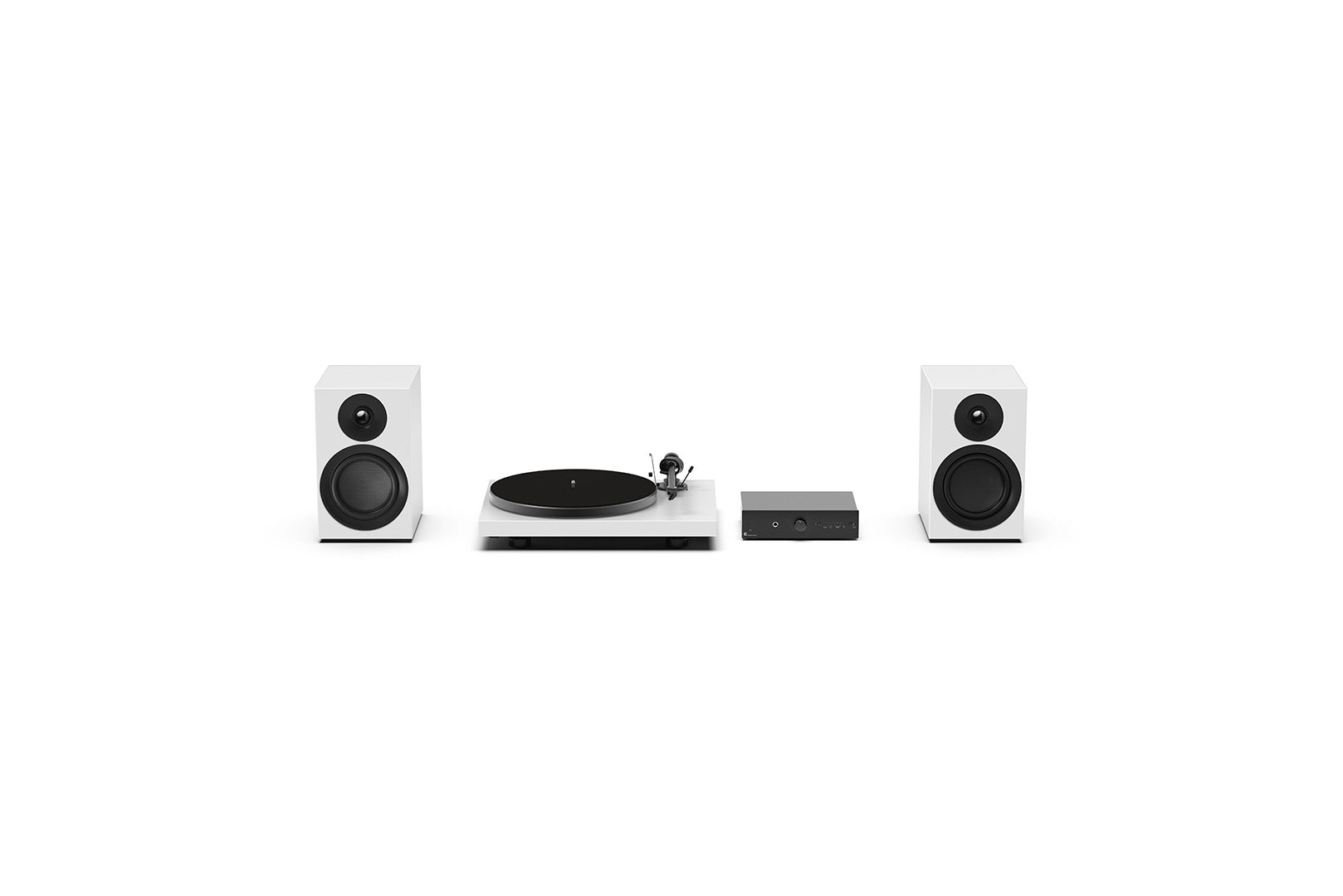 Pro-ject audio Colourful Audio System Bundle E Satin White