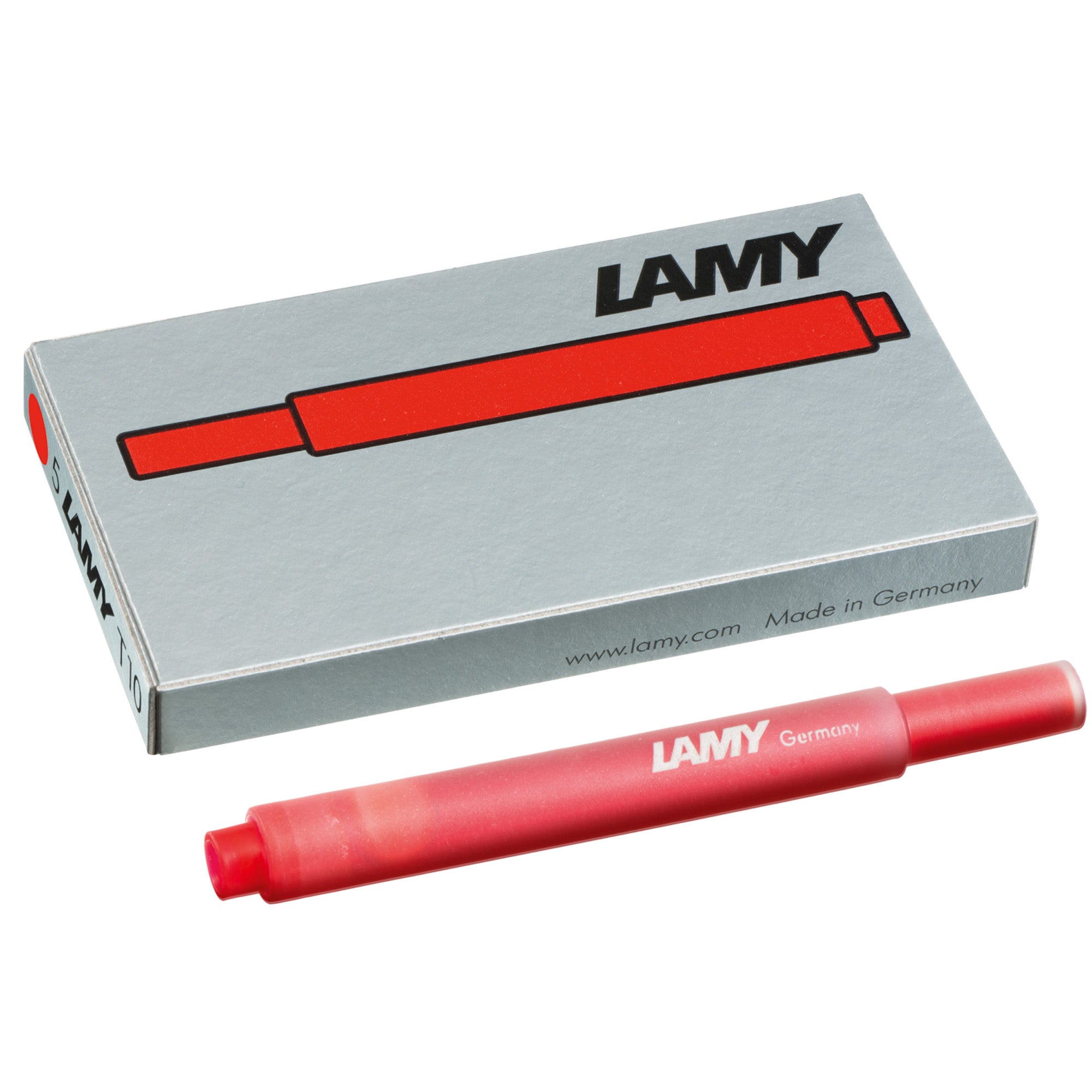 LAMY T10 Red Ink cartridges (5pcs)