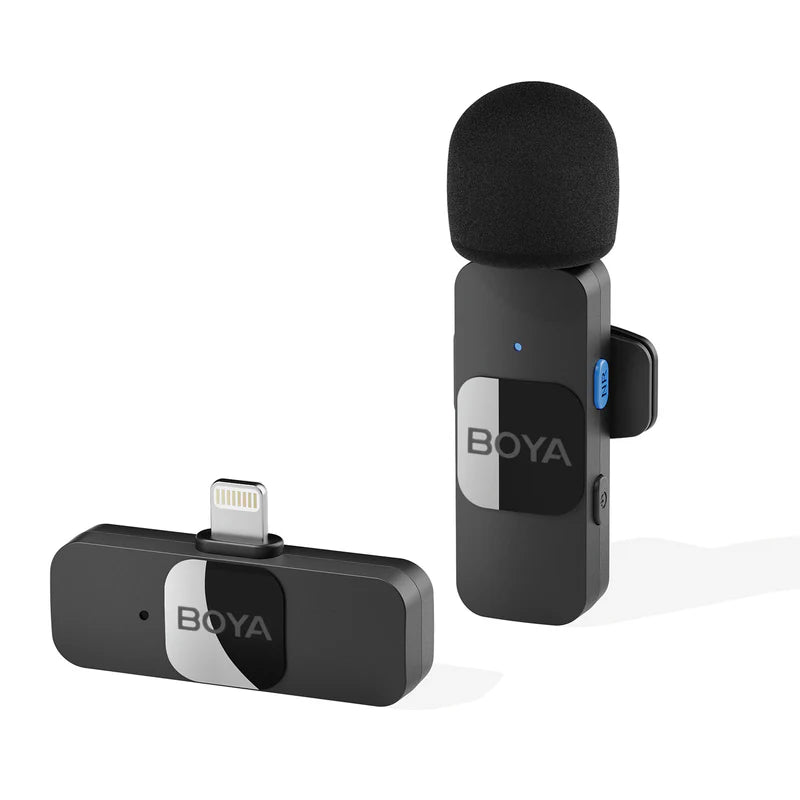 BOYA BY-V1 wireless microphone for iphone Lightning port