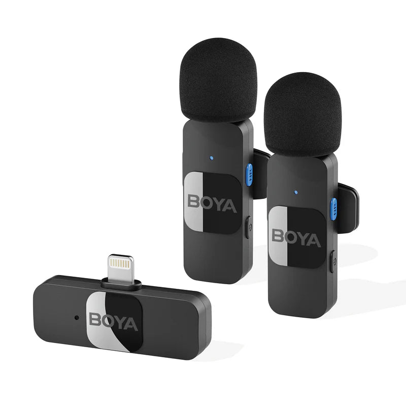 BOYA BY-V2 Wireless Microphone for iPhone Lightning port