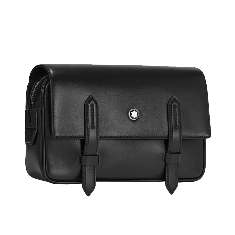 Montblanc Meisterstuck Messenger Black Leather Bag