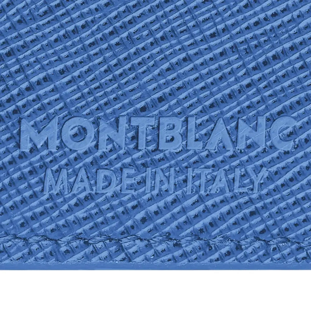 Montblanc Sartorial Continental Nano Blue Leather Wallet