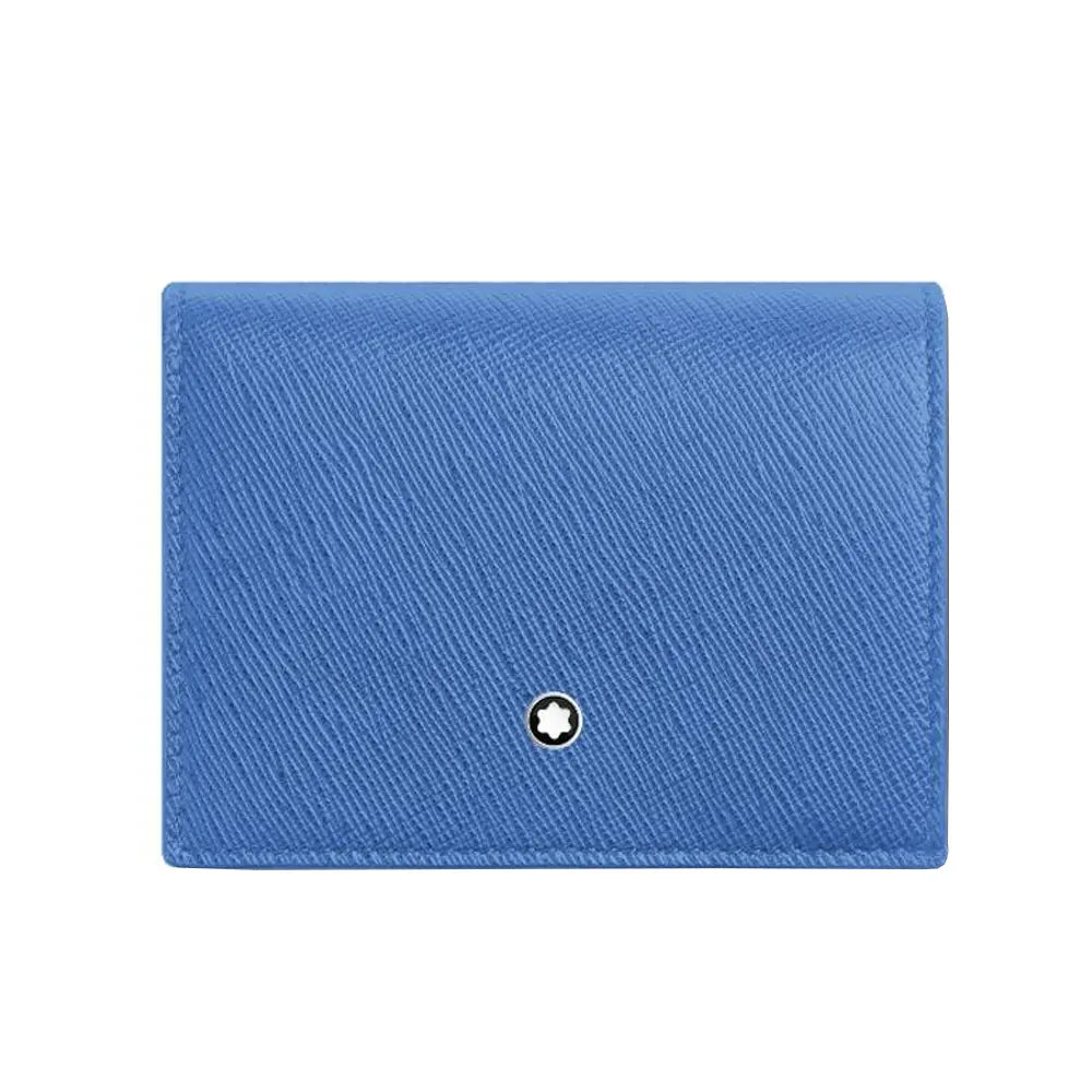 Montblanc Sartorial Continental Nano Blue Leather Wallet