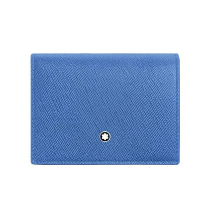 Montblanc Sartorial Continental Nano Blue Leather Wallet