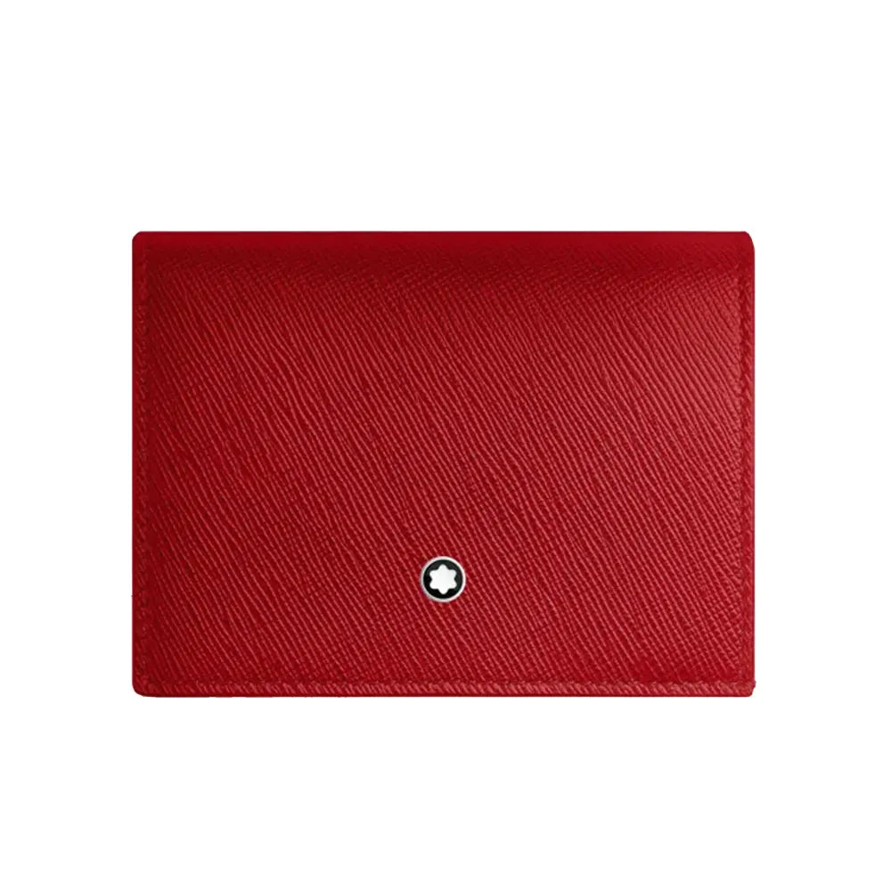 Montblanc Sartorial Nano Continental Red-Pink Leather Wallet