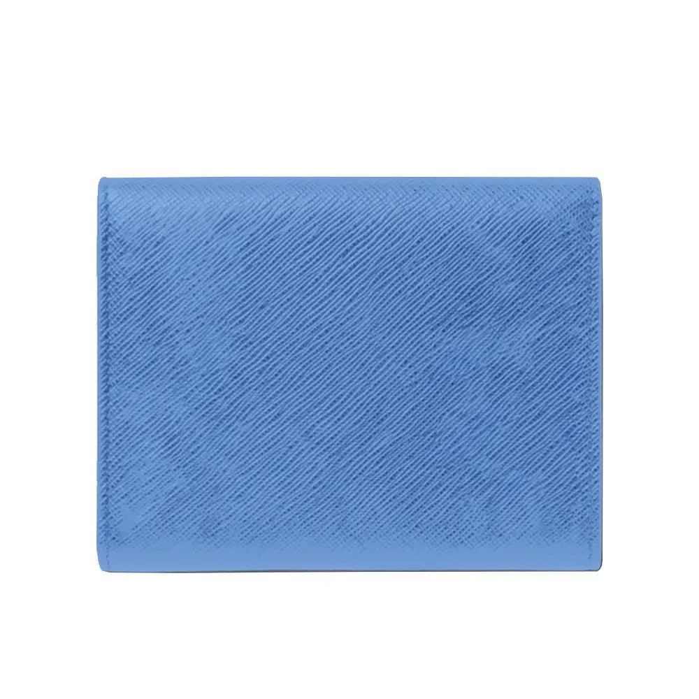 Montblanc Sartorial Trio 6Cc Blue Leather Wallet