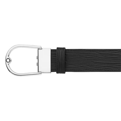 Montblanc 4810 Printed Plain Black 120cm, Double-faced belt