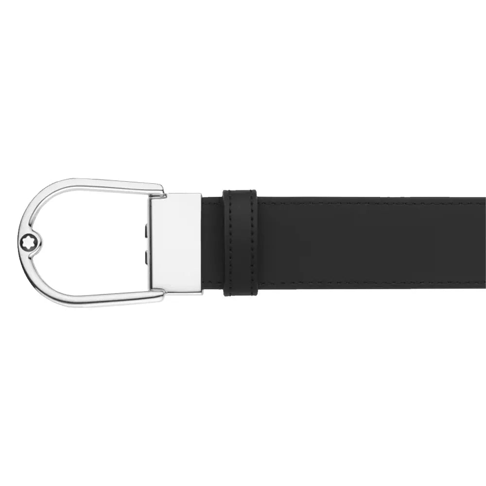 Montblanc 4810 Printed Plain Black 120cm, Double-faced belt