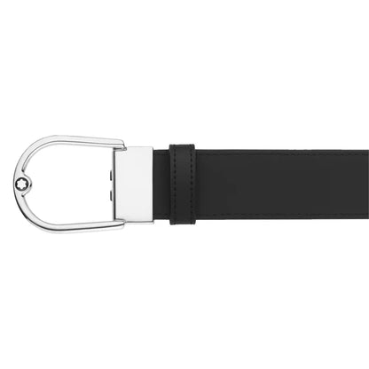 Montblanc 4810 Printed Plain Black 120cm, Double-faced belt