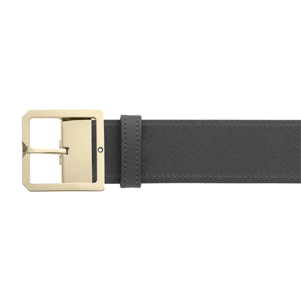 Montblanc Brown/Grey 120cm Double sided Leather Belt