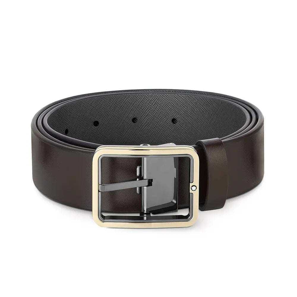 Montblanc Grey/Brown 120cm Double-sided Belt