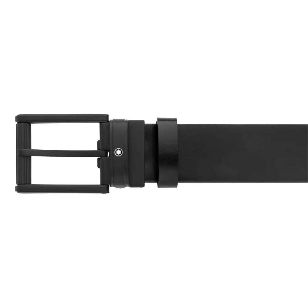 Montblanc Classic Buckle BlueBlack 120cm Double Sided Leather belt