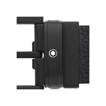 Montblanc Classic Buckle BlueBlack 120cm Double Sided Leather belt