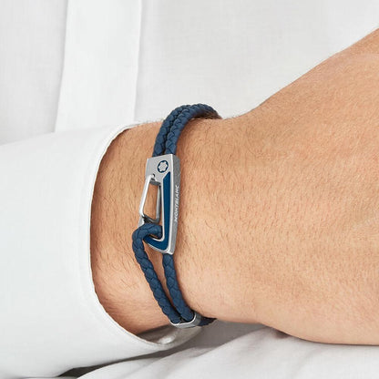 Montblanc Woven Blue Bracelet