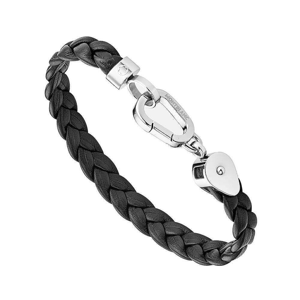 Montblanc Wrap Me Braid Black Bracelet