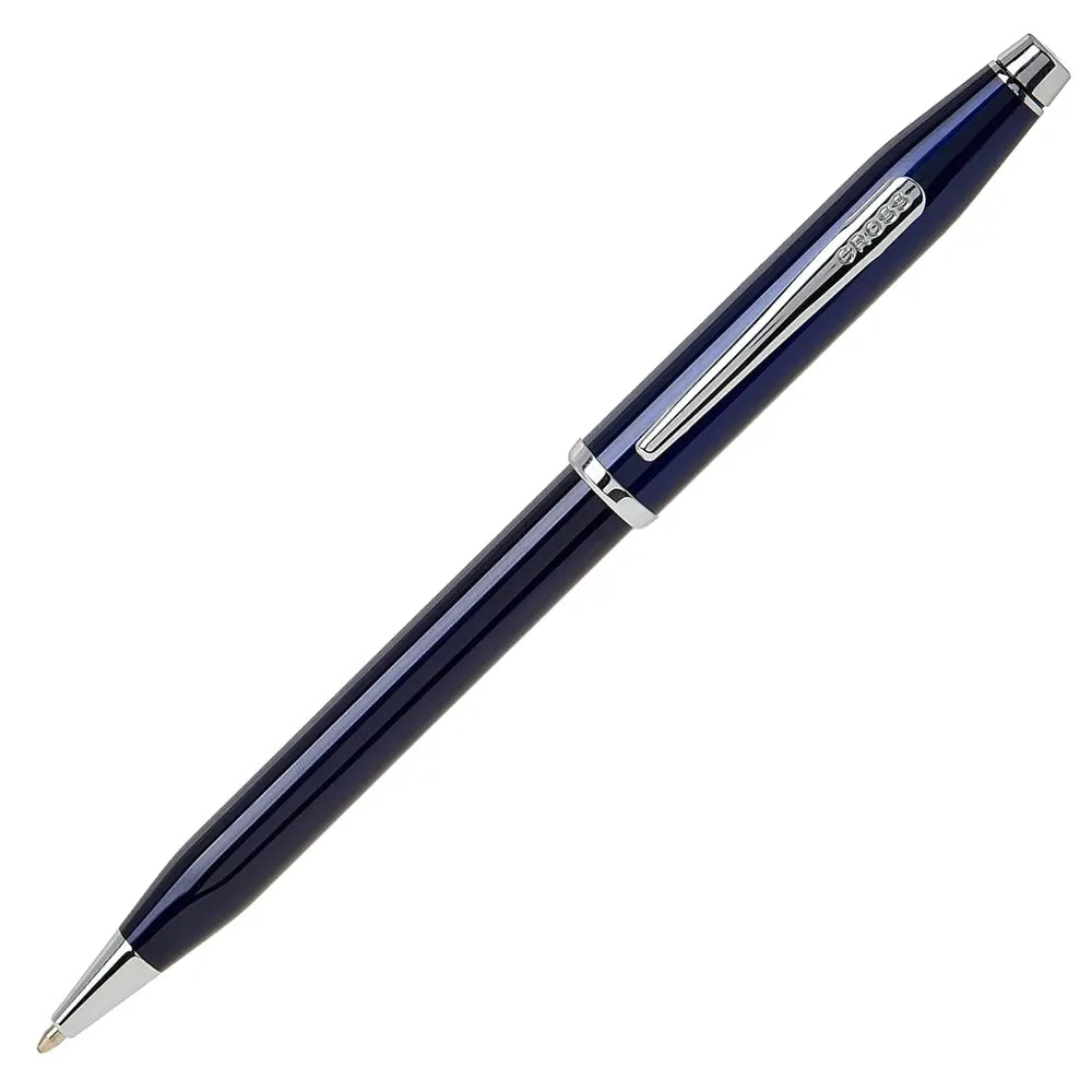 Cross Century Ii Blue Lacquer Chrome Point Ballpoint pen