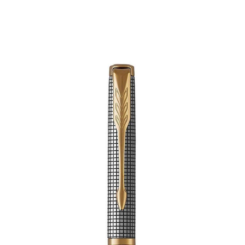 Parker Royal Sonnet Premium Chiseled Silver Gold Ballpoint pen