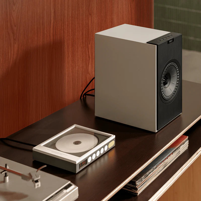 KEF Coda W Wireless Hi-Fi Speaker Nickel Grey