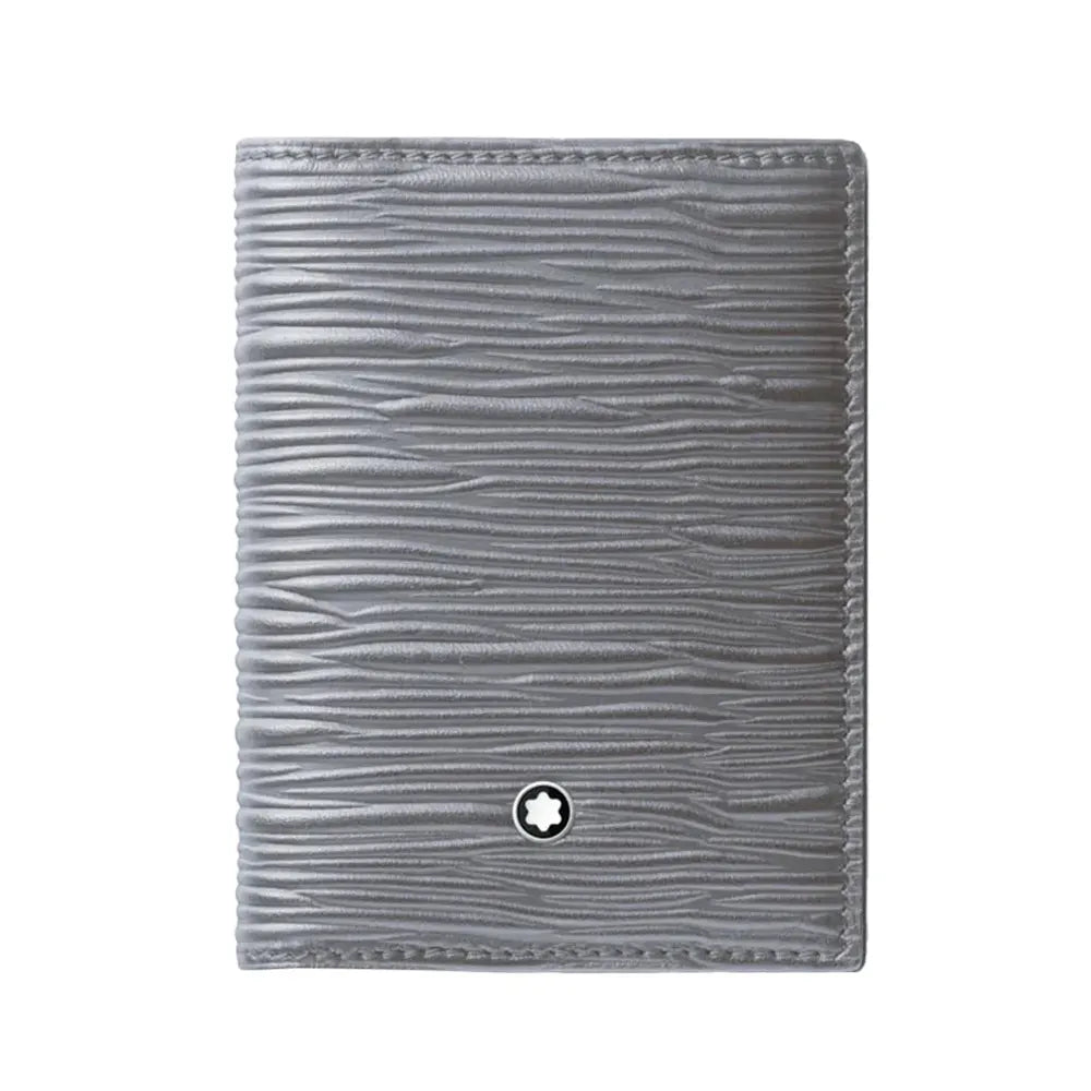 Montblanc Meisterstuck 4810 4Cc Grey Leather Wallet