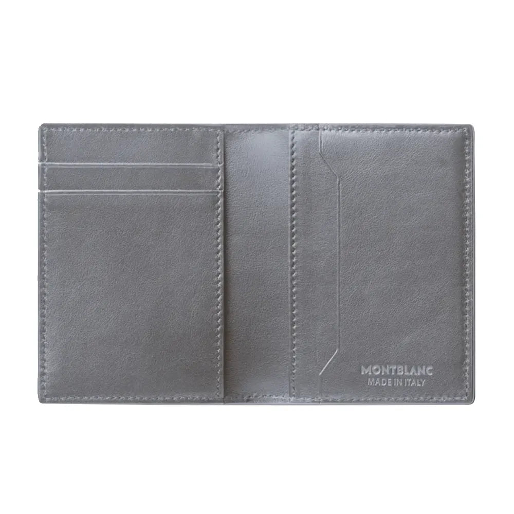 Montblanc Meisterstuck 4810 4Cc Grey Leather Wallet