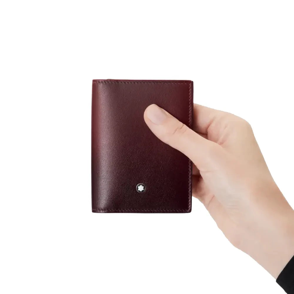 Montblanc Meisterstuck 4Cc Burgundy Leather Wallet