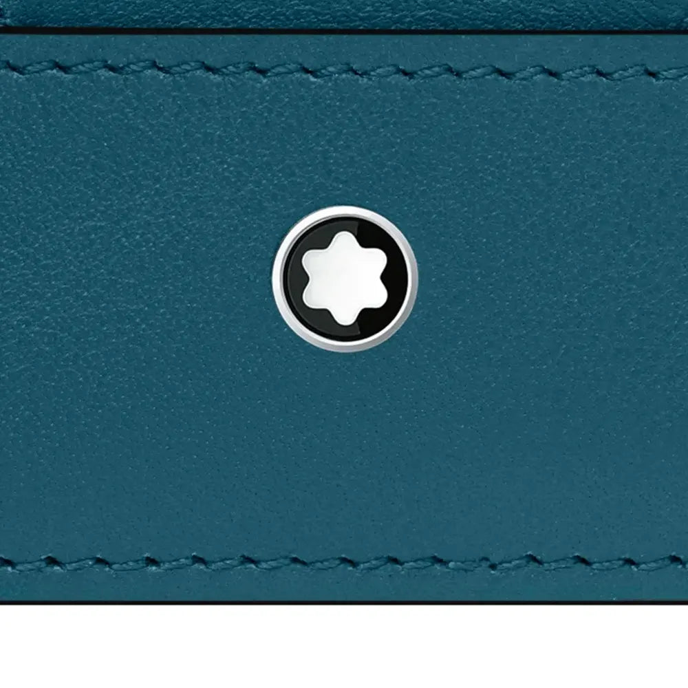 Montblanc Meisterstuck 4Cc Blue Leather Wallet