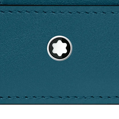 Montblanc Meisterstuck 4Cc Blue Leather Wallet