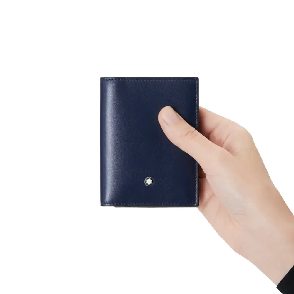 Montblanc Meisterstuck 4Cc Dark Blue Leather Wallet