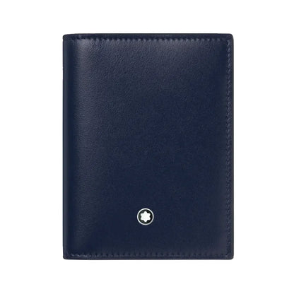 Montblanc Meisterstuck 4Cc Dark Blue Leather Wallet