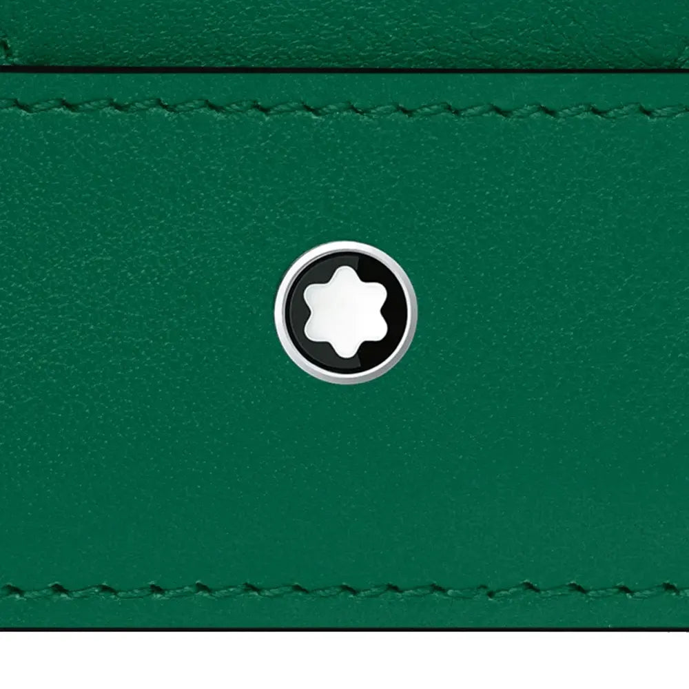 Montblanc Meisterstuck 4Cc Green Leather Wallet