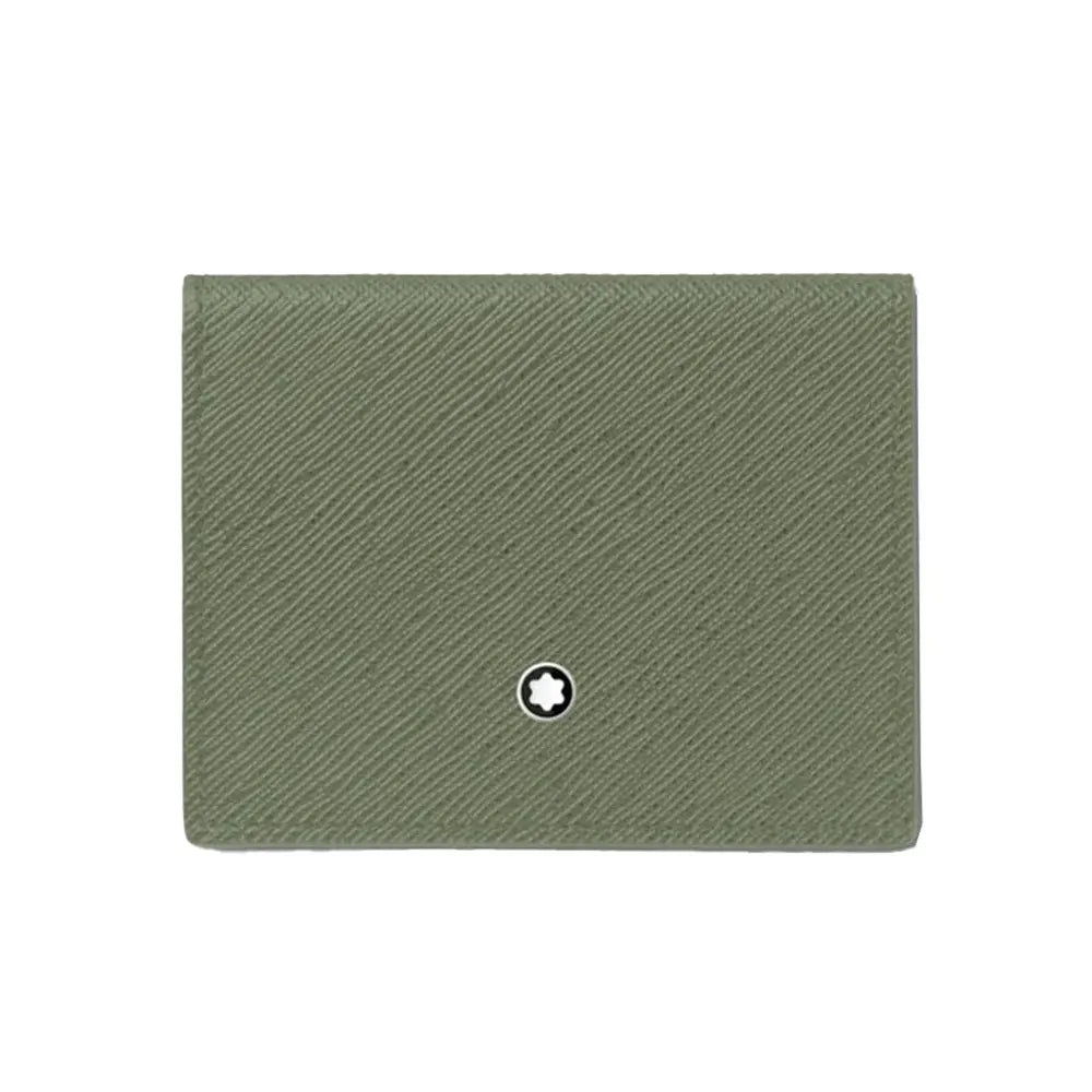 Montblanc Sartorial Trio 4Cc Green Leather Wallet