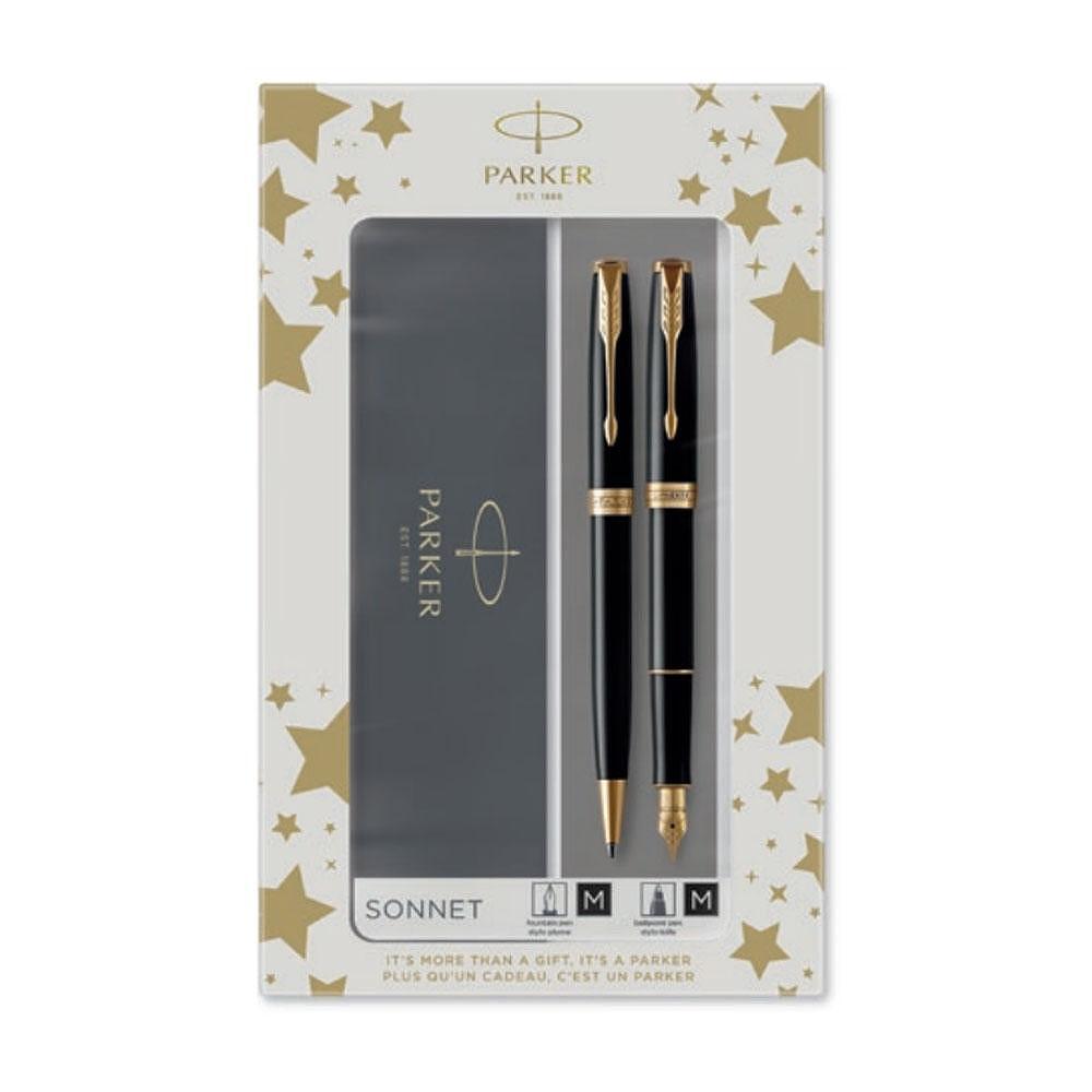 Parker Sonnet Black Gt Fountain pen and Ballpoint pen