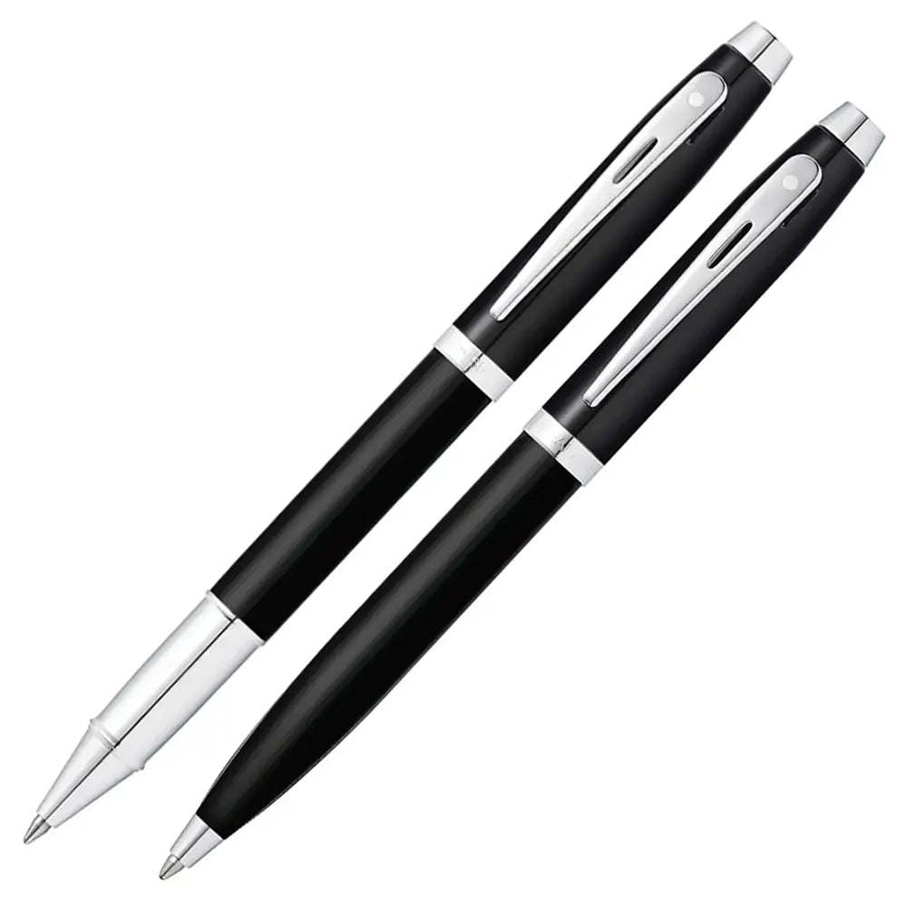 Sheaffer 100 Glossy Black Ballpoint and Rollerball gift set