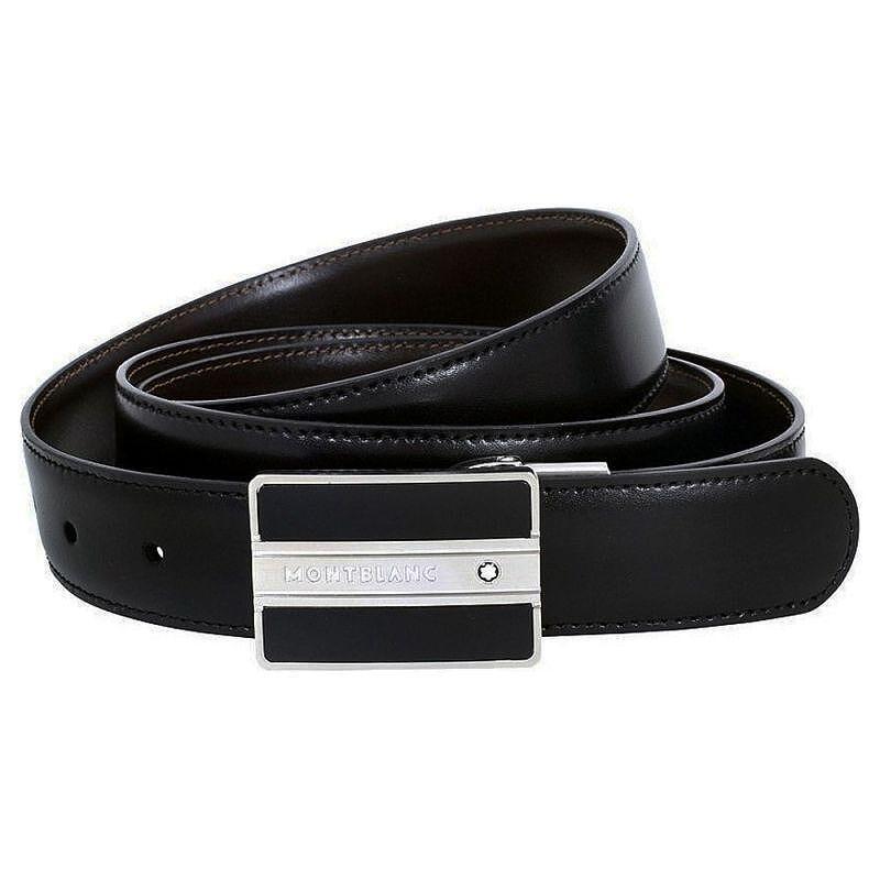 Montblanc Black Leather Belt