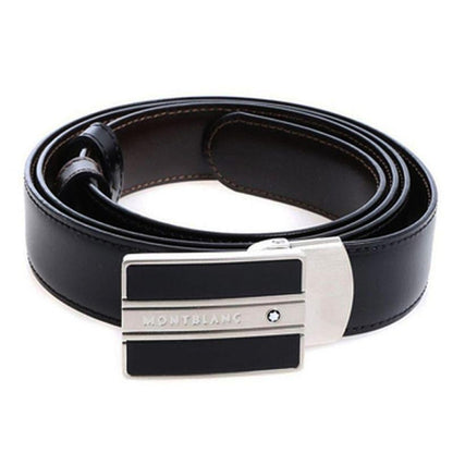 Montblanc Black Leather Belt