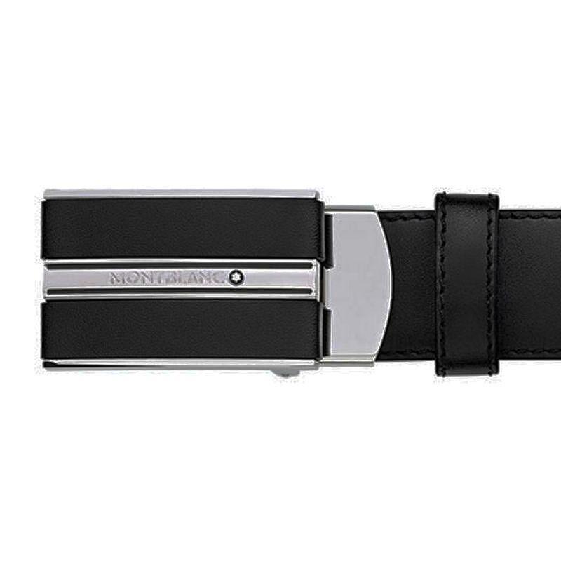 Montblanc Black Leather Belt