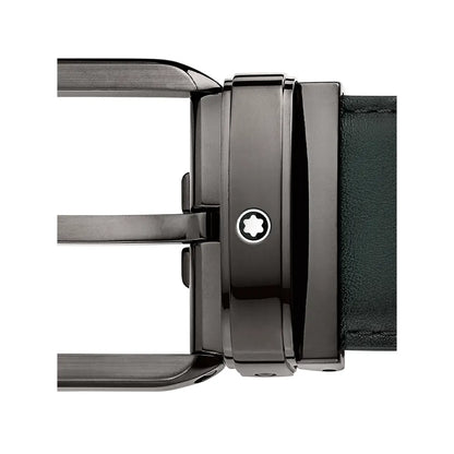 Montblanc Classic Buckle Green 120cm Leather Belt